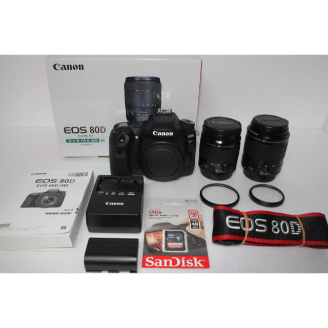 最新デザインの Canon 80D標準&望遠ダブルレンズセット EOS Canon キャノン - デジタル一眼 - stratos.it