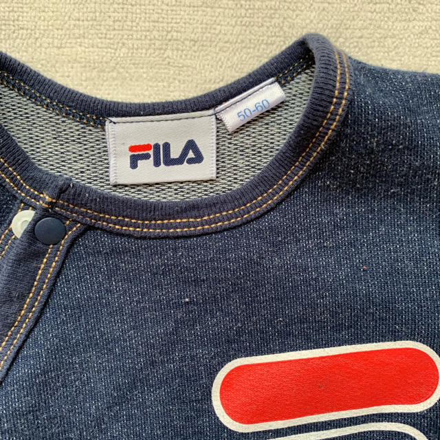 FILA(フィラ)の★値下げ【長袖】ロンパース 60 キッズ/ベビー/マタニティのベビー服(~85cm)(ロンパース)の商品写真