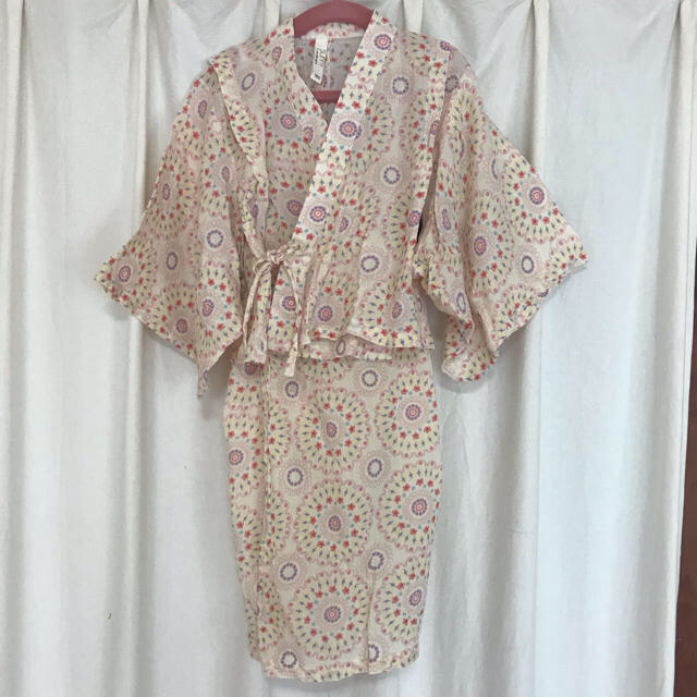 ampersand(アンパサンド)の【sunny landscape】浴衣 100cm キッズ/ベビー/マタニティのキッズ服女の子用(90cm~)(甚平/浴衣)の商品写真