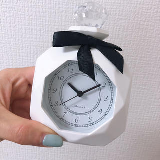 フランフラン(Francfranc)のりさ様専用🌸Francfranc♡香水瓶型置時計(置時計)