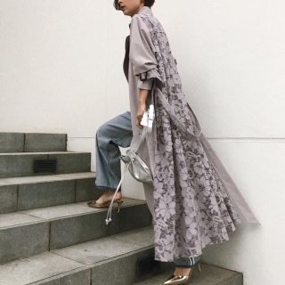 アメリヴィンテージ(Ameri VINTAGE)の【ぷぅ様専用】AMERI BACK LACE COAT(トレンチコート)