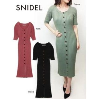 スナイデル(SNIDEL)のぽん様専用⚫SNIDELワイドリブニットワンピース(ひざ丈ワンピース)