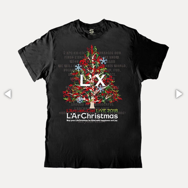 L'Arc～en～Ciel(ラルクアンシエル)のL’ArChristmas LOGO Tシャツ(ブラック Sサイズ) エンタメ/ホビーのタレントグッズ(ミュージシャン)の商品写真