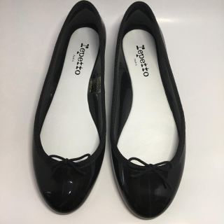 レペット(repetto)の【美品】レペット レインシューズ Cendrillon Baby 38 黒(バレエシューズ)