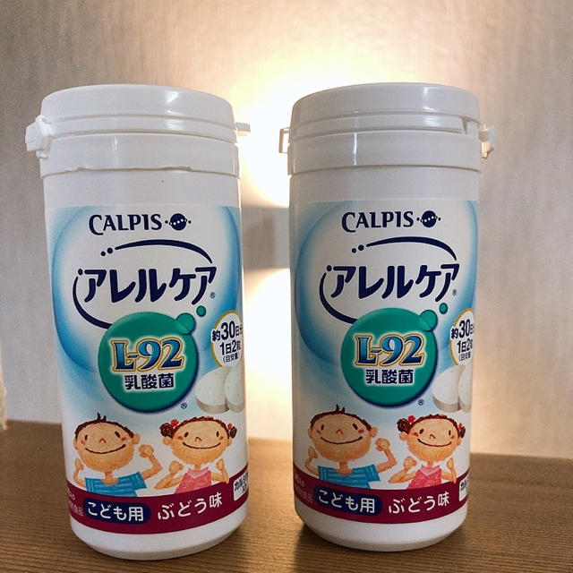 アサヒ(アサヒ)のアレルケア こども用 ぶどう味 食品/飲料/酒の健康食品(その他)の商品写真