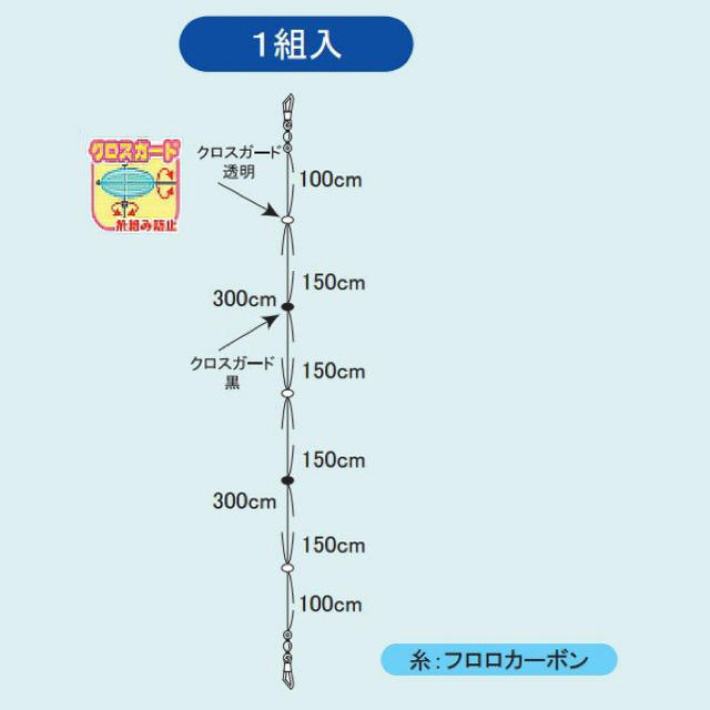 ⭐︎｟お買得｠イカ釣り用 イカリーダー(フロロカーボン) 10個セット‼️ スポーツ/アウトドアのフィッシング(釣り糸/ライン)の商品写真