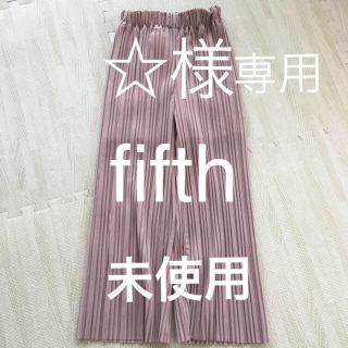 フィフス(fifth)のレディース プリーツパンツ  未使用(カジュアルパンツ)