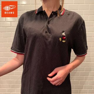 ビームス(BEAMS)の【BEAMS HEART × Disney】 ポロ ミッキー ドット柄(ポロシャツ)