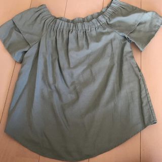 エイチアンドエイチ(H&H)のSALE⚫H＆M カーキブラウス 36/S～M(シャツ/ブラウス(半袖/袖なし))