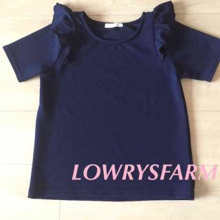 ローリーズファーム(LOWRYS FARM)のLOWRYSFARM♡肩フリルトップス(Tシャツ(半袖/袖なし))