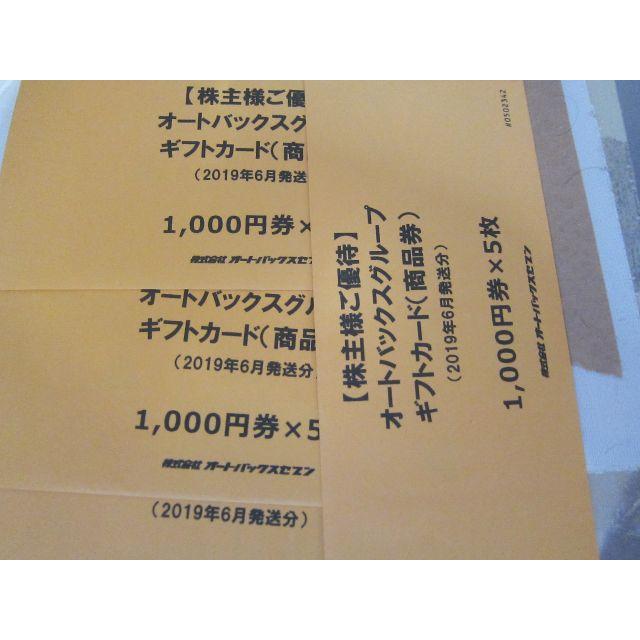 オートバックス 株主優待券 23000円分（1000円23枚） 期限無し 限定