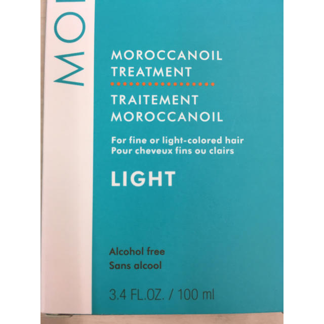 Moroccan oil(モロッカンオイル)の新品未使用 モロッカンオイル LIGHT 100ml コスメ/美容のヘアケア/スタイリング(オイル/美容液)の商品写真