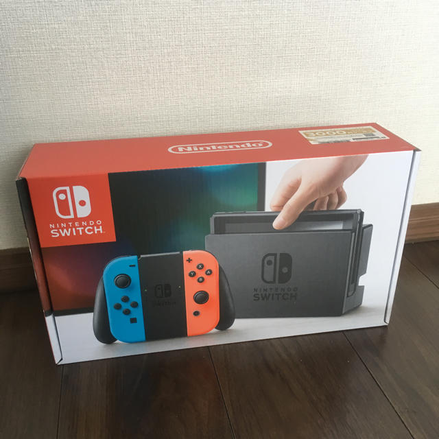 任天堂スイッチ 本体 青×赤 3000円クーポン付