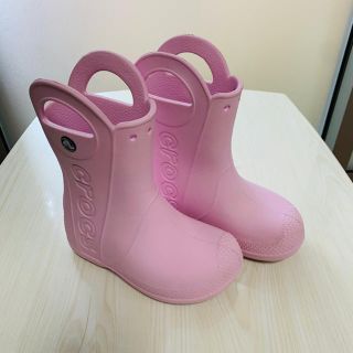 クロックス(crocs)のクロックス 18㎝ ベビーピンク(長靴/レインシューズ)