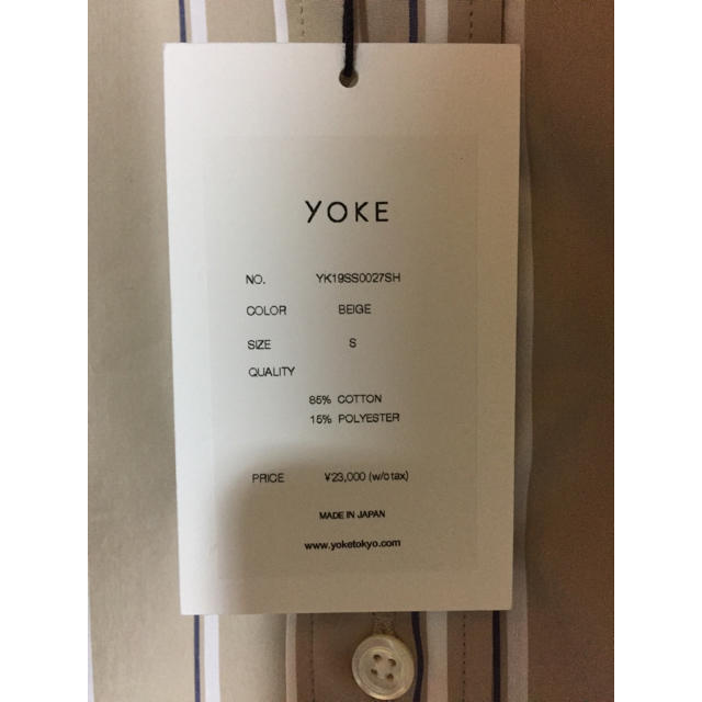 YOKE 19SS OVERSIZED SHIRTS L/S (beige) 2