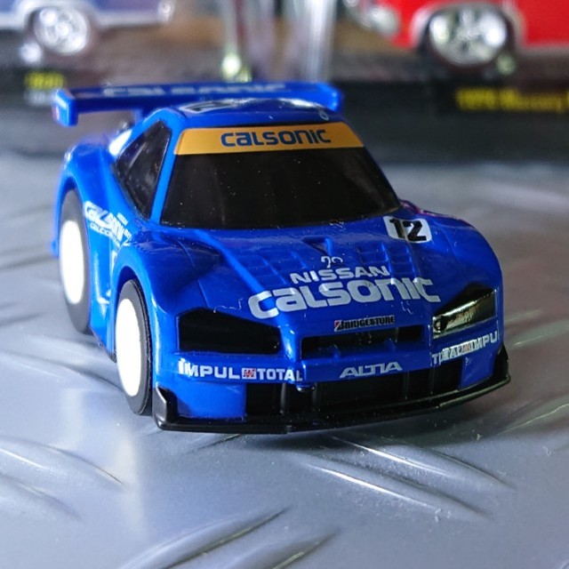 チョロＱ 超リアルサーキットチョロＱ ＣＡＬＳＯＮＩＣ ＳＫＩＬＩＮＥ エンタメ/ホビーのおもちゃ/ぬいぐるみ(ミニカー)の商品写真