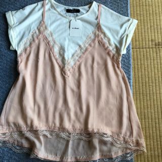 ダブルクローゼット(w closet)のビスチェ付きTシャツ(Tシャツ(半袖/袖なし))