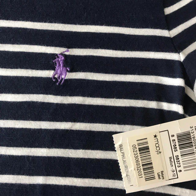 Ralph Lauren(ラルフローレン)のラルフローレン ボーダー Tシャツ カットソー キッズ/ベビー/マタニティのキッズ服女の子用(90cm~)(Tシャツ/カットソー)の商品写真