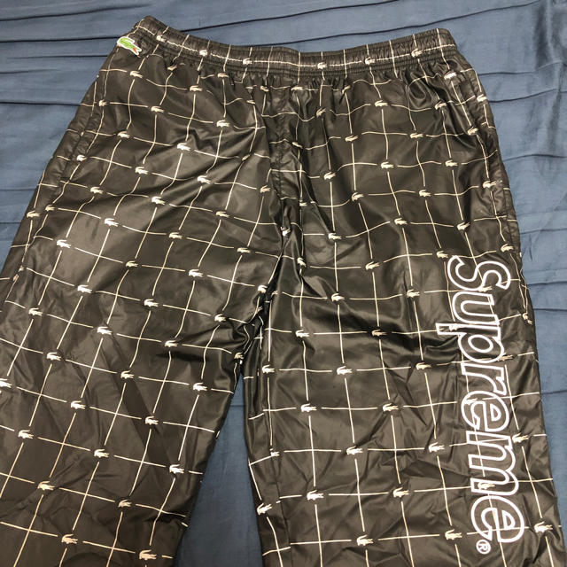 Supreme Lacoste Nylon pants ブラック M ラコステ