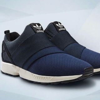 アディダス(adidas)のadidas zxflux slipon ネイビー(スニーカー)