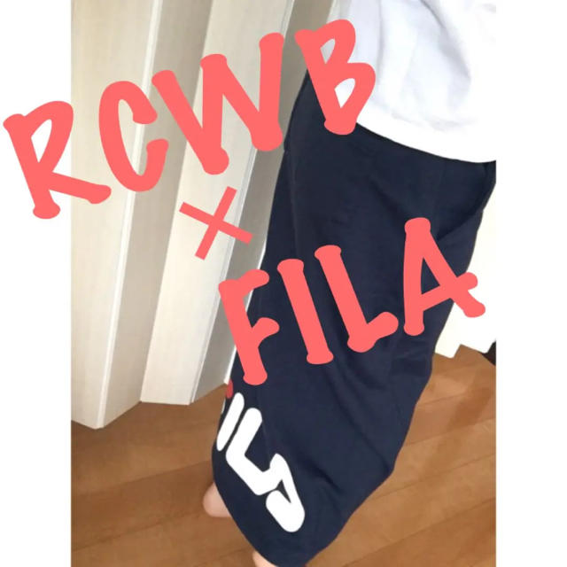 新品♡ロデオ×FILA♡ロング丈♡スウェットスカート♡ネイビー♡