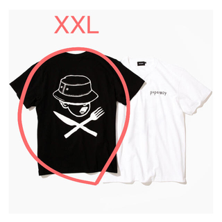 ビームス(BEAMS)の【黒 XXL】 ハットボーイ Tシャツ PAPERBOY x BEAMS(Tシャツ/カットソー(半袖/袖なし))