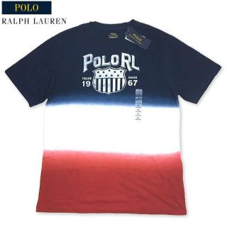 ポロラルフローレン(POLO RALPH LAUREN)の新品本物 ラルフ US企画 POLOロゴ グラデーション Tシャツ 170cm (Tシャツ/カットソー(半袖/袖なし))