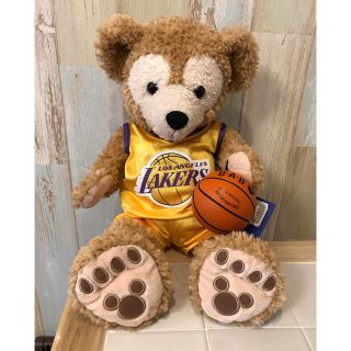 ダッフィー(ダッフィー)の新品✨NBAコラボ☆ロサンゼルスレイカーズ ダッフィーコスチューム(キャラクターグッズ)