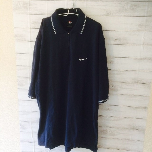 NIKE(ナイキ)の【美品】 NIKE ゴルフポロ  ハーフジップポロ スポーツミックス ネイビー メンズのトップス(ポロシャツ)の商品写真