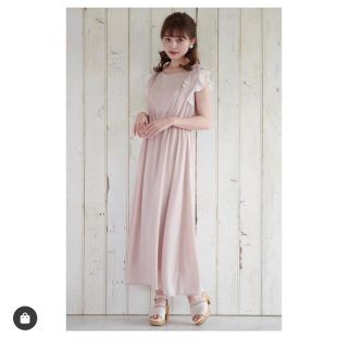 マジェスティックレゴン(MAJESTIC LEGON)のMAJESTIC LEGON バックレースアップマキシワンピ(ロングワンピース/マキシワンピース)