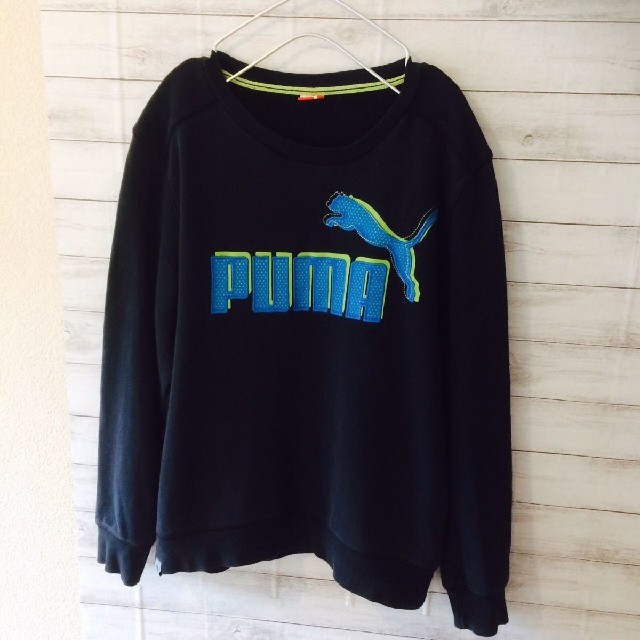 PUMA(プーマ)の【美品】 【ビッグロゴ】プーマ PUMA ビッグロゴ スウェット トレーナー メンズのトップス(スウェット)の商品写真