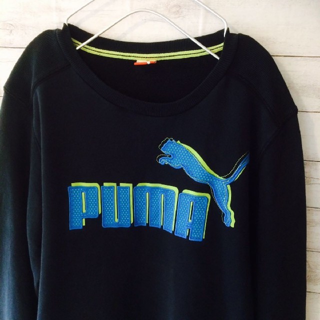 PUMA(プーマ)の【美品】 【ビッグロゴ】プーマ PUMA ビッグロゴ スウェット トレーナー メンズのトップス(スウェット)の商品写真