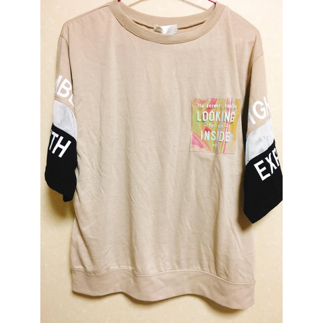 しまむら(シマムラ)のベージュTシャツ4Lゆまさん専用 レディースのトップス(Tシャツ(半袖/袖なし))の商品写真