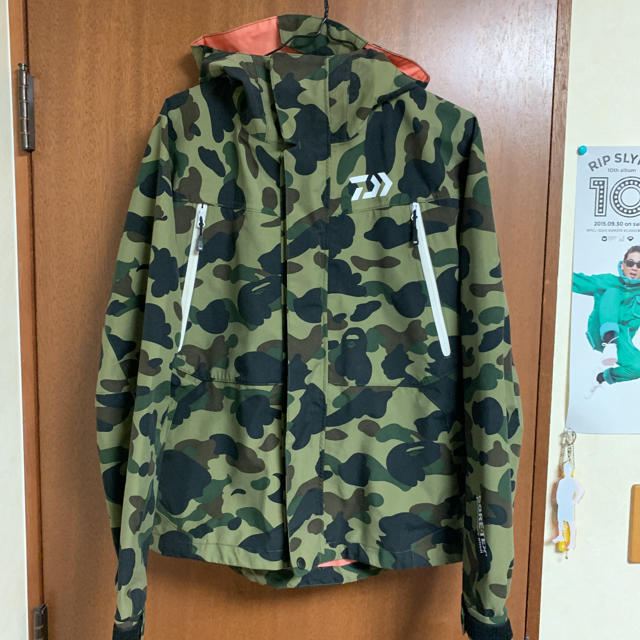 A BATHING APE GORETEX カモ柄ナイロンジャケットメンズ