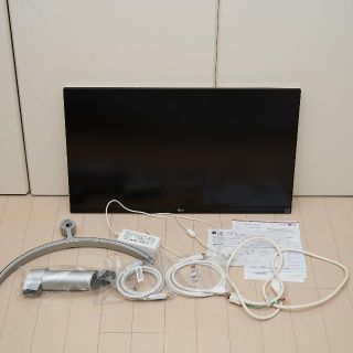 エルジーエレクトロニクス(LG Electronics)の【美品】LG 4Kモニター ディスプレイ 27UK600-W Amazon限定(PC周辺機器)