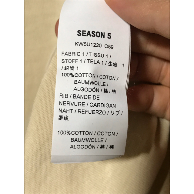 OFF-WHITE(オフホワイト)のYEEZY SEASON 5 Cali Sport Tシャツ XS 美品 タグ付 メンズのトップス(Tシャツ/カットソー(半袖/袖なし))の商品写真