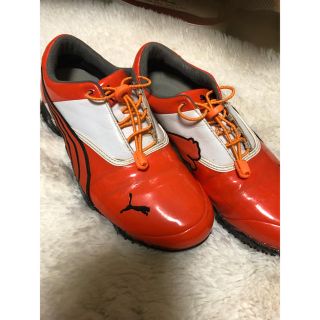 プーマ(PUMA)のプーマ ゴルフシューズ  オレンジ 26.5cm(シューズ)