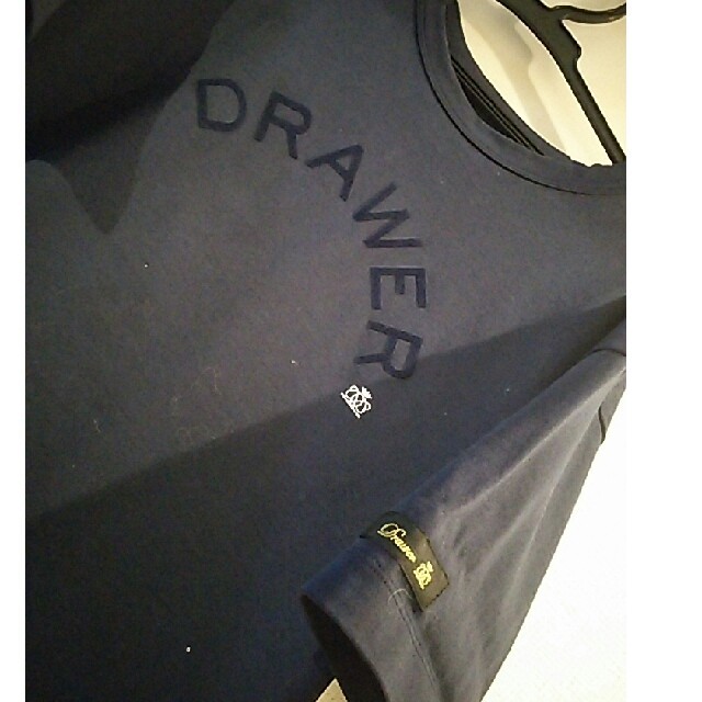 Drawer(ドゥロワー)のDrawer 人気ロゴT ネイビー フリー レディースのトップス(Tシャツ(半袖/袖なし))の商品写真