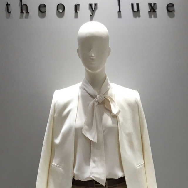 theory luxe ウォッシャブル ボウタイブラウス 新品