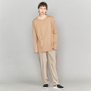 ビューティアンドユースユナイテッドアローズ(BEAUTY&YOUTH UNITED ARROWS)のbeauty&youth ハイウエスト２タックテーパードパンツ(カジュアルパンツ)