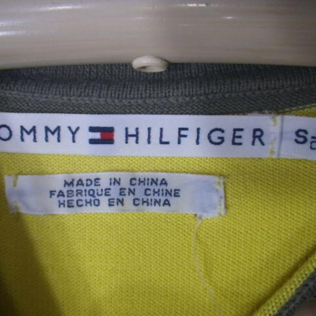TOMMY HILFIGER(トミーヒルフィガー)の4189　トミー　ヒルフィガー　半袖　ハーフ　ジップ　ボーダー　ポロシャツ レディースのトップス(ポロシャツ)の商品写真