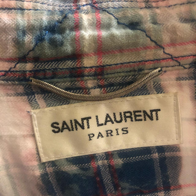 Saint Laurent(サンローラン)のサンローランパリブリーチチェックシャツケリング付き メンズのトップス(シャツ)の商品写真