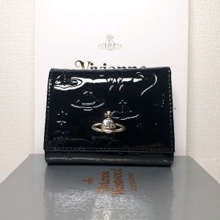 ヴィヴィアンウエストウッド(Vivienne Westwood)の☆新品・正規品☆　ヴィヴィアンウエストウッド　折財布　ガマ口　ブラック　エナメル(財布)