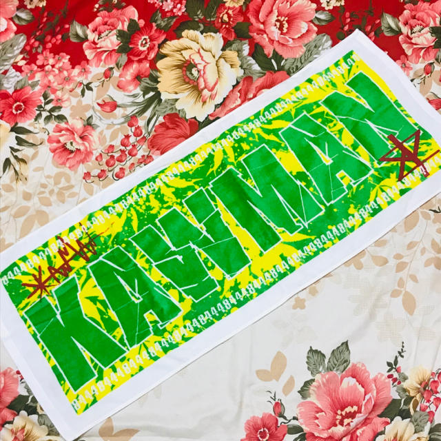 ★ジャパレゲ★KAWMAN★ハンドタオル★フェス クラブ イベント REGGAE インテリア/住まい/日用品の日用品/生活雑貨/旅行(タオル/バス用品)の商品写真