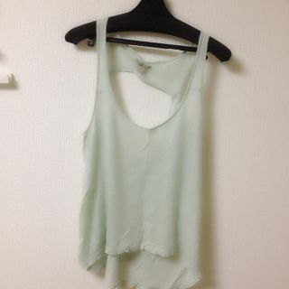 ザラ(ZARA)のZARA ミントグリーン 可愛いタンク(タンクトップ)