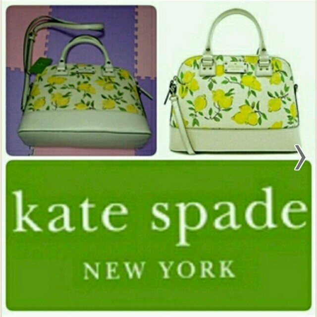 kate spade new york(ケイトスペードニューヨーク)のレモン柄２ＷＡＹバッグ新品未使用 レディースのバッグ(ハンドバッグ)の商品写真