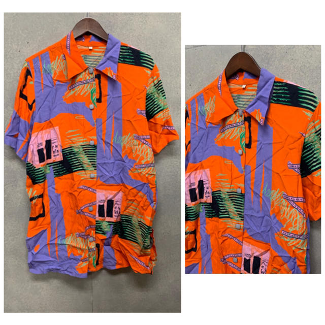 COMME des GARCONS(コムデギャルソン)の90s Vintage アロハシャツ 総柄 スクエアボタン メンズのトップス(シャツ)の商品写真