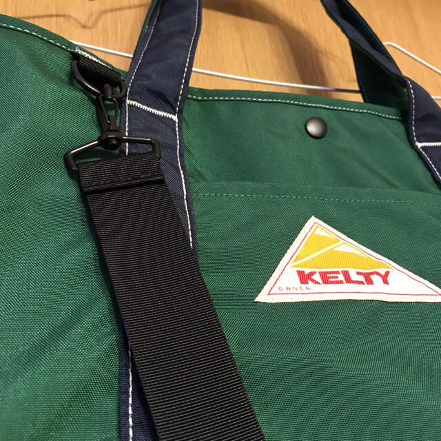 ケルティ kelty ナイロントートバッグ グリーン×ネイビー 1