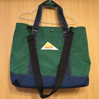 ケルティ(KELTY)のケルティ kelty ナイロントートバッグ グリーン×ネイビー(トートバッグ)