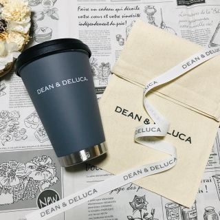 ディーンアンドデルーカ(DEAN & DELUCA)のラッピングset付きDEAN&DELUCA限定タンブラーグレー マグボトル 水筒(タンブラー)